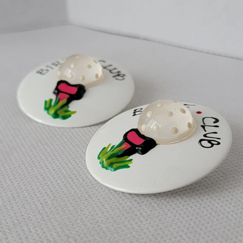 Birdie Club Earrings Golf